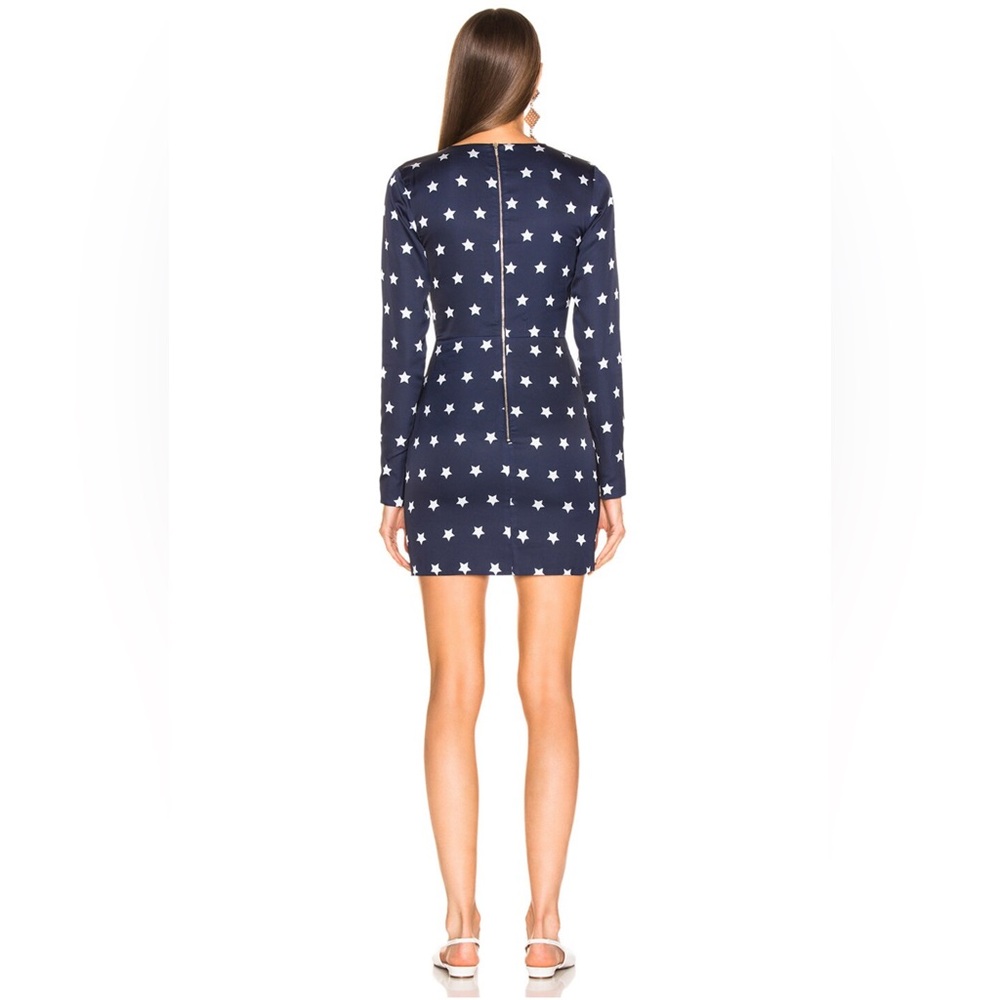 Self Portrait Star Print Zipper Mini Dress NWT - Picture 5 of 11